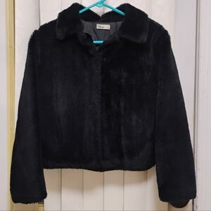 "Epic Threads" - Girl's Faux Fur Coat, L